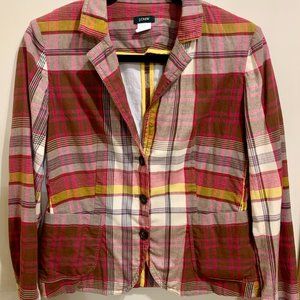 J. Crew Plaid Blazer